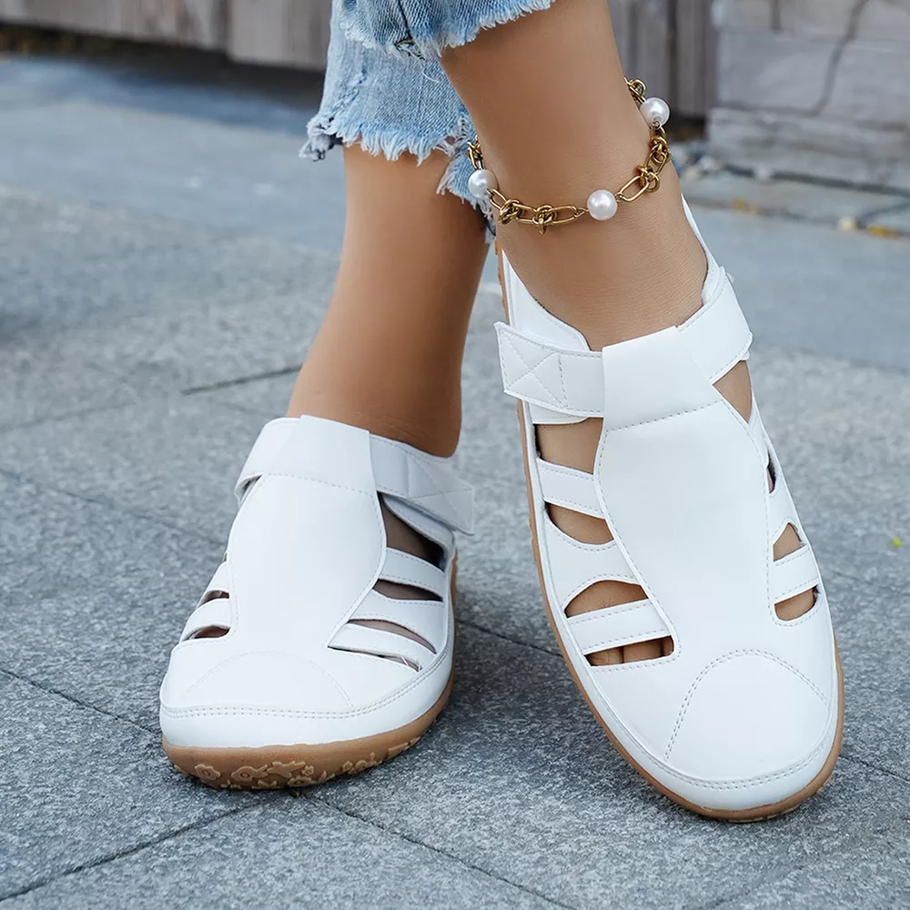 Round Toe Cutout Sandals, image 5