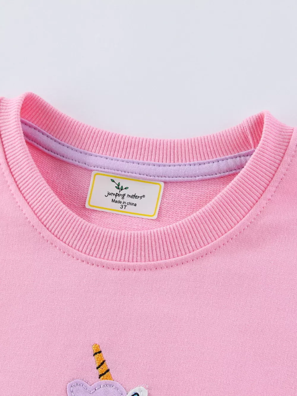 Children's Cute Unicorn Patch Crewneck Sweatshirt, image 3