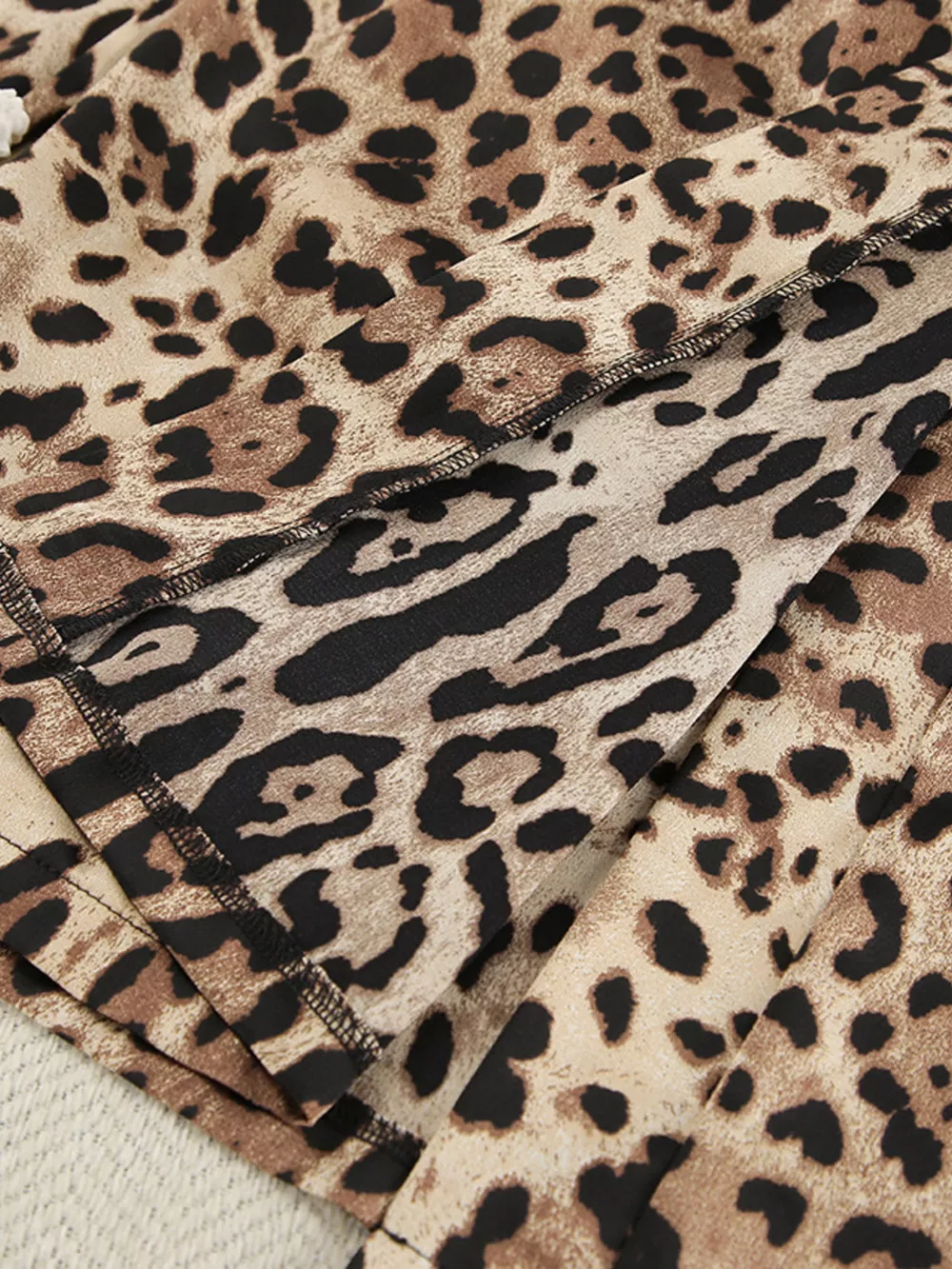 Leopard Bra & Cardigan and Shorts Set, image 16