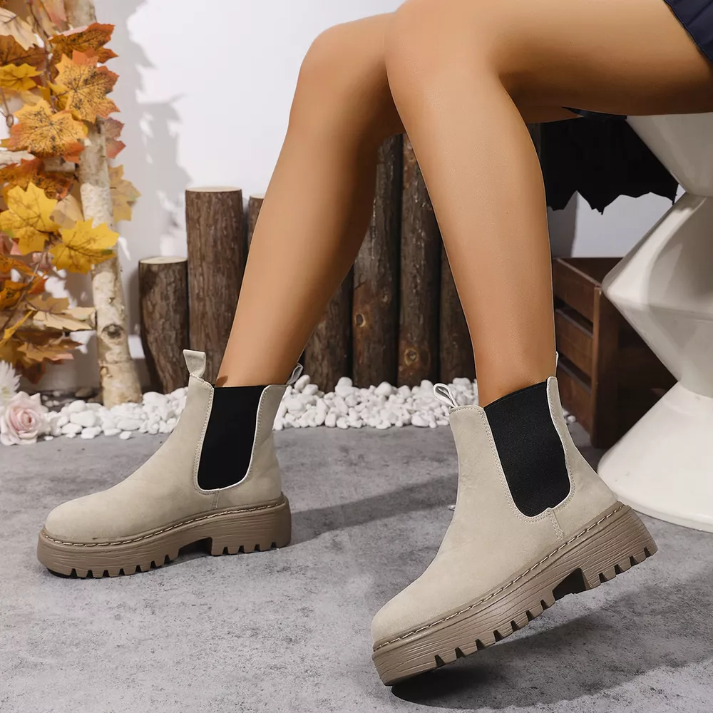 Round Toe Platform Boots, image 9