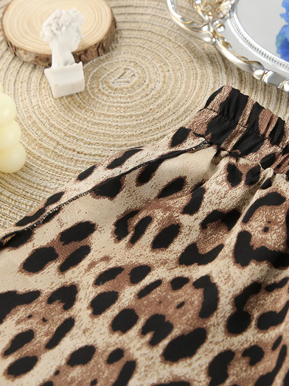 Leopard Bra & Cardigan and Shorts Set, image 9
