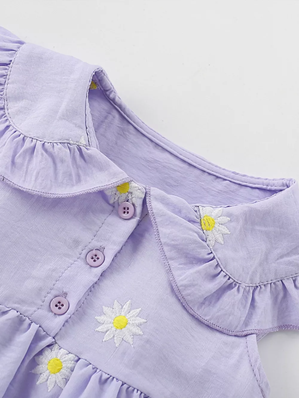 Children's Daisy Peter Pan Collar Sleeveless Dress, image 4