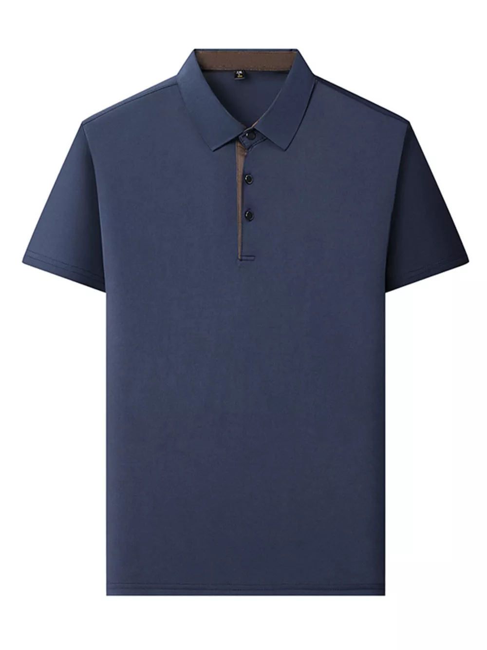 Men's Plus Size Button Detail Short Sleeve Polo, image 2