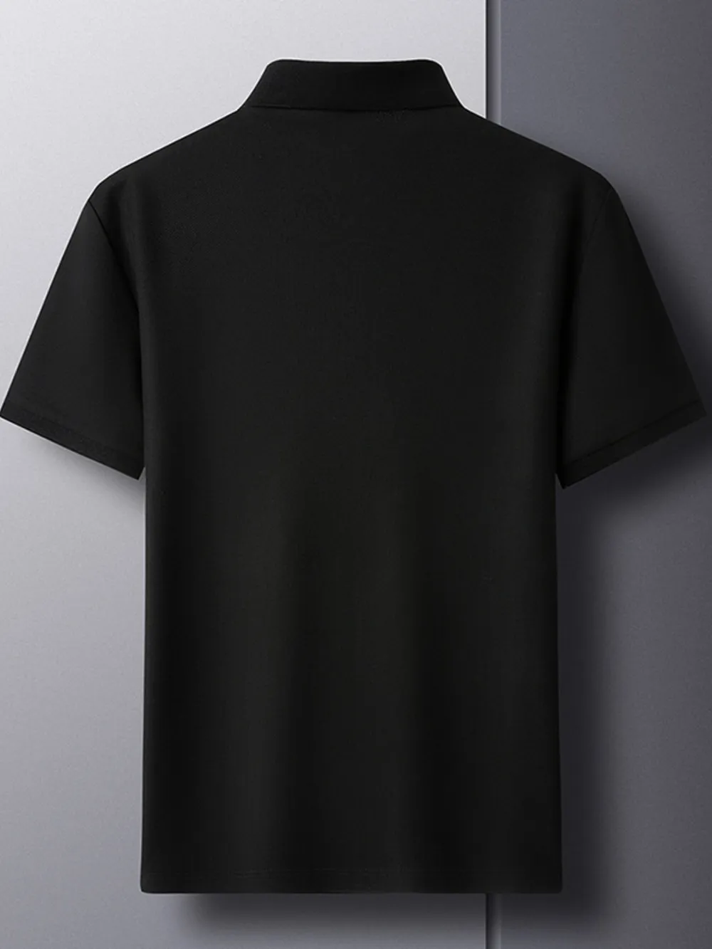 Men's Plus Size Button Detail Short Sleeve Polo, image 12