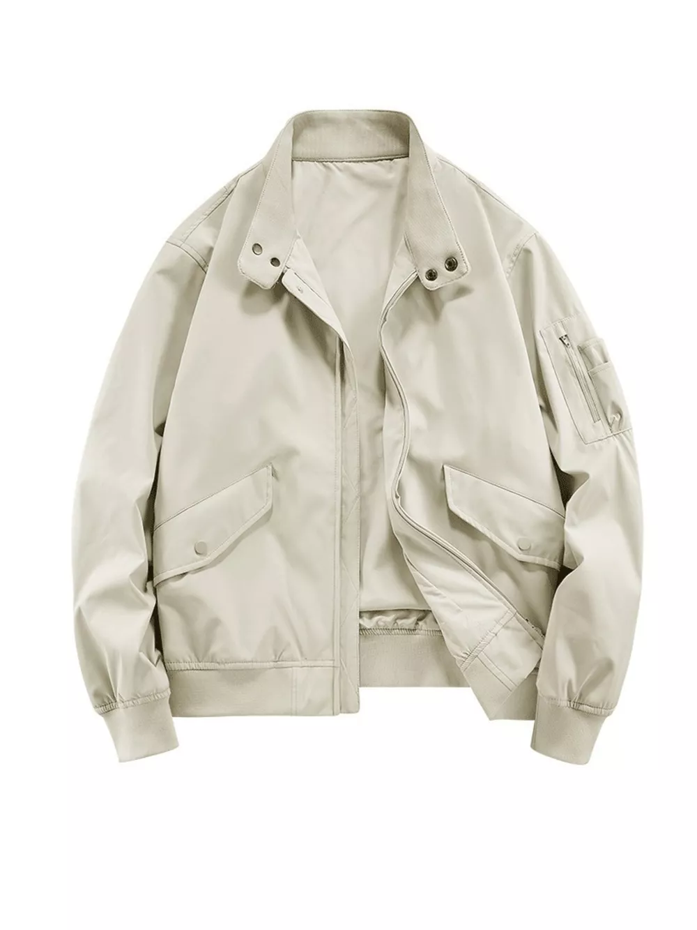 Men's Plus Size Casual Lightweight Zip Up Jacket