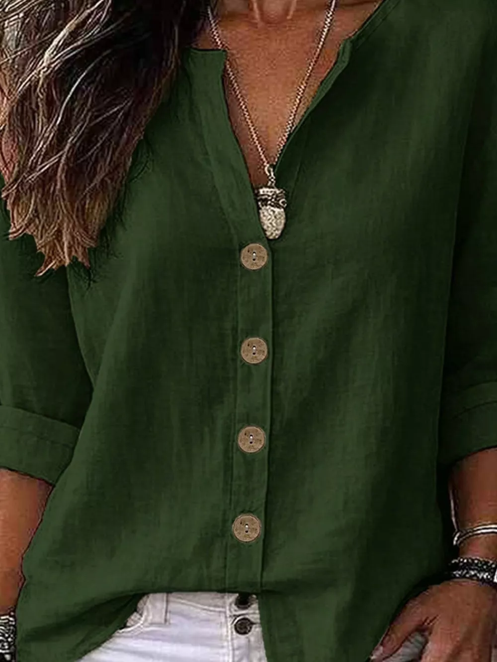 Button Up Long Sleeve Shirt, image 7