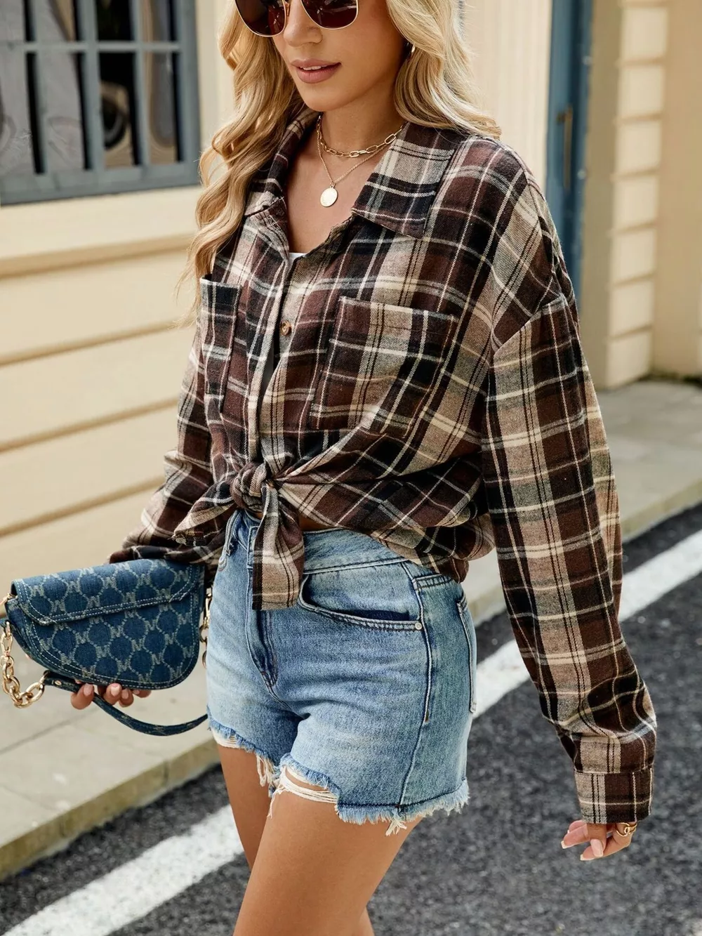 Plaid Button Up Shirt, image 9