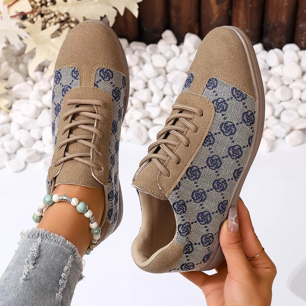 Round Toe Lace Up Sneakers, image 6