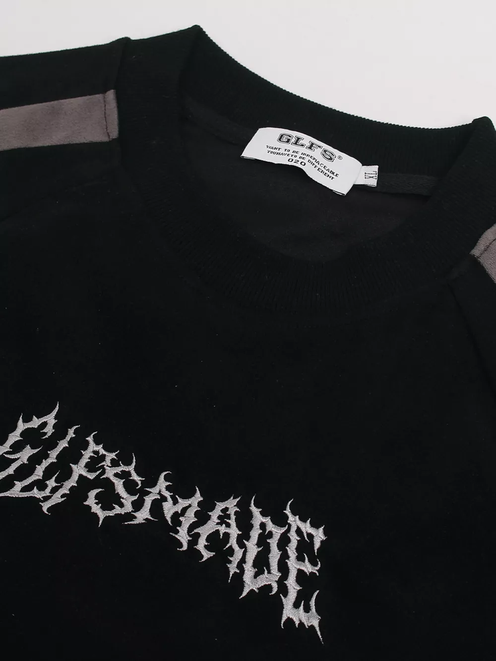 Men's Letter Embroidered Round Neck T-Shirt, image 5