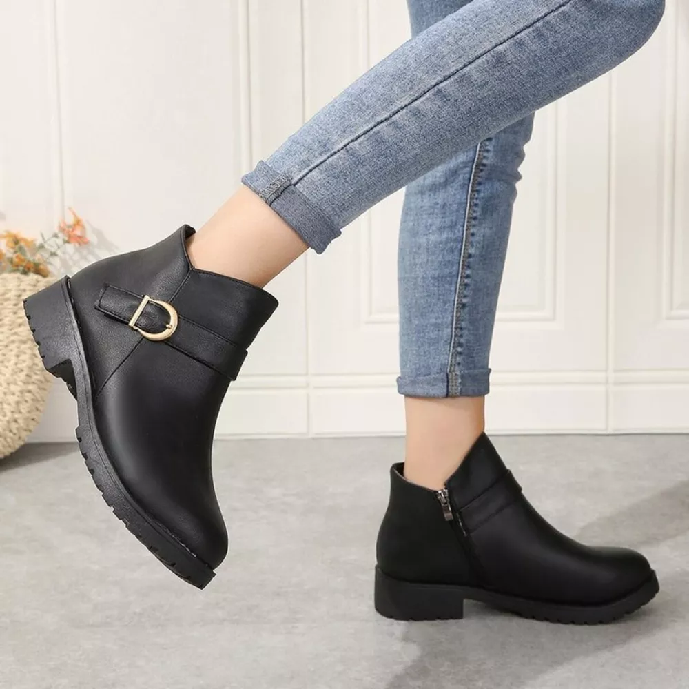 Buckle Accent Ankle Boots, image 9