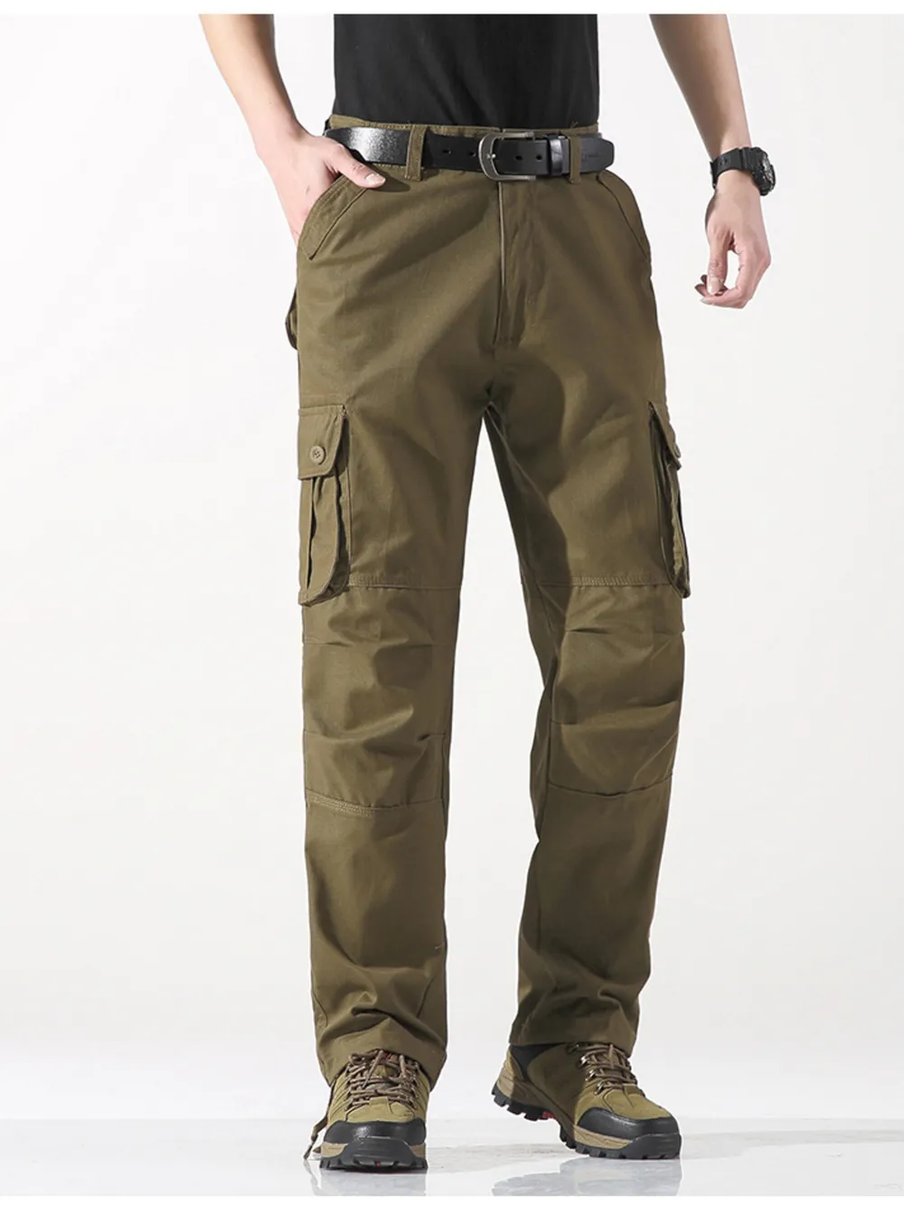 Men's Wide Leg Cargo Pants