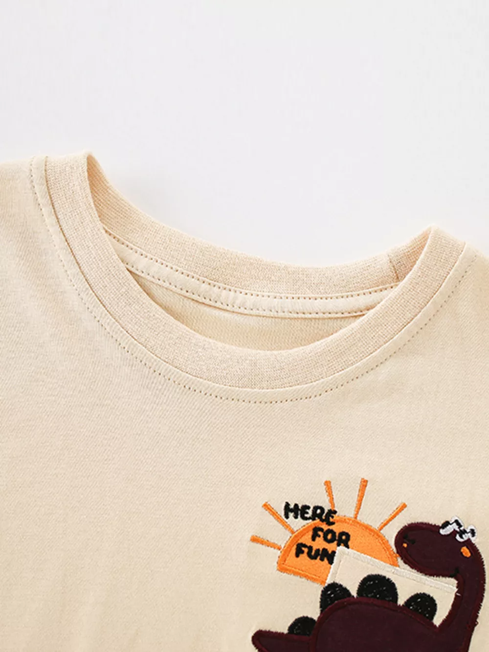 Children's Dinosaur Round Neck Tee and Shorts Set, image 3