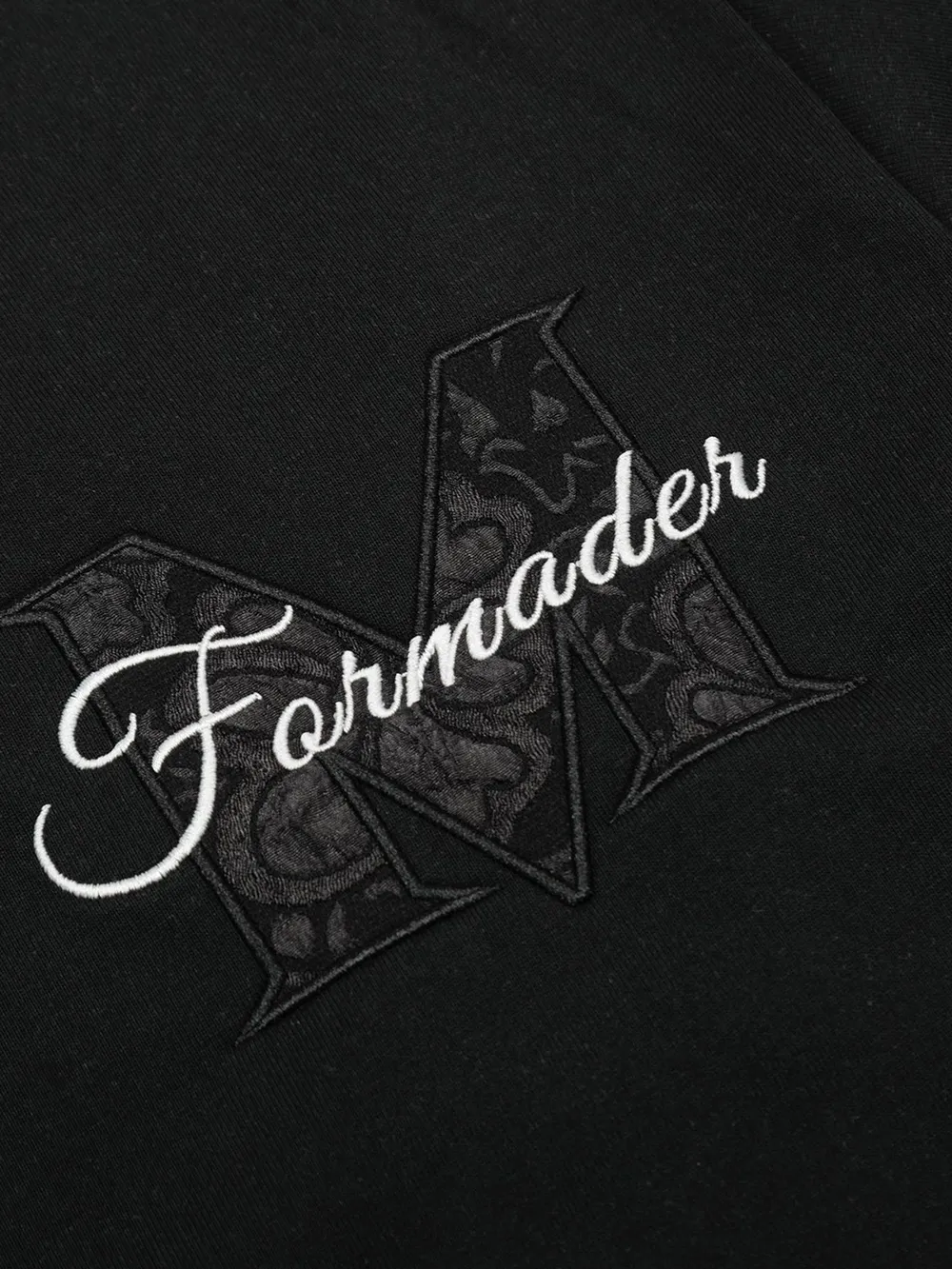 Men's Round Neck Embroidered Letter T-Shirt, image 6