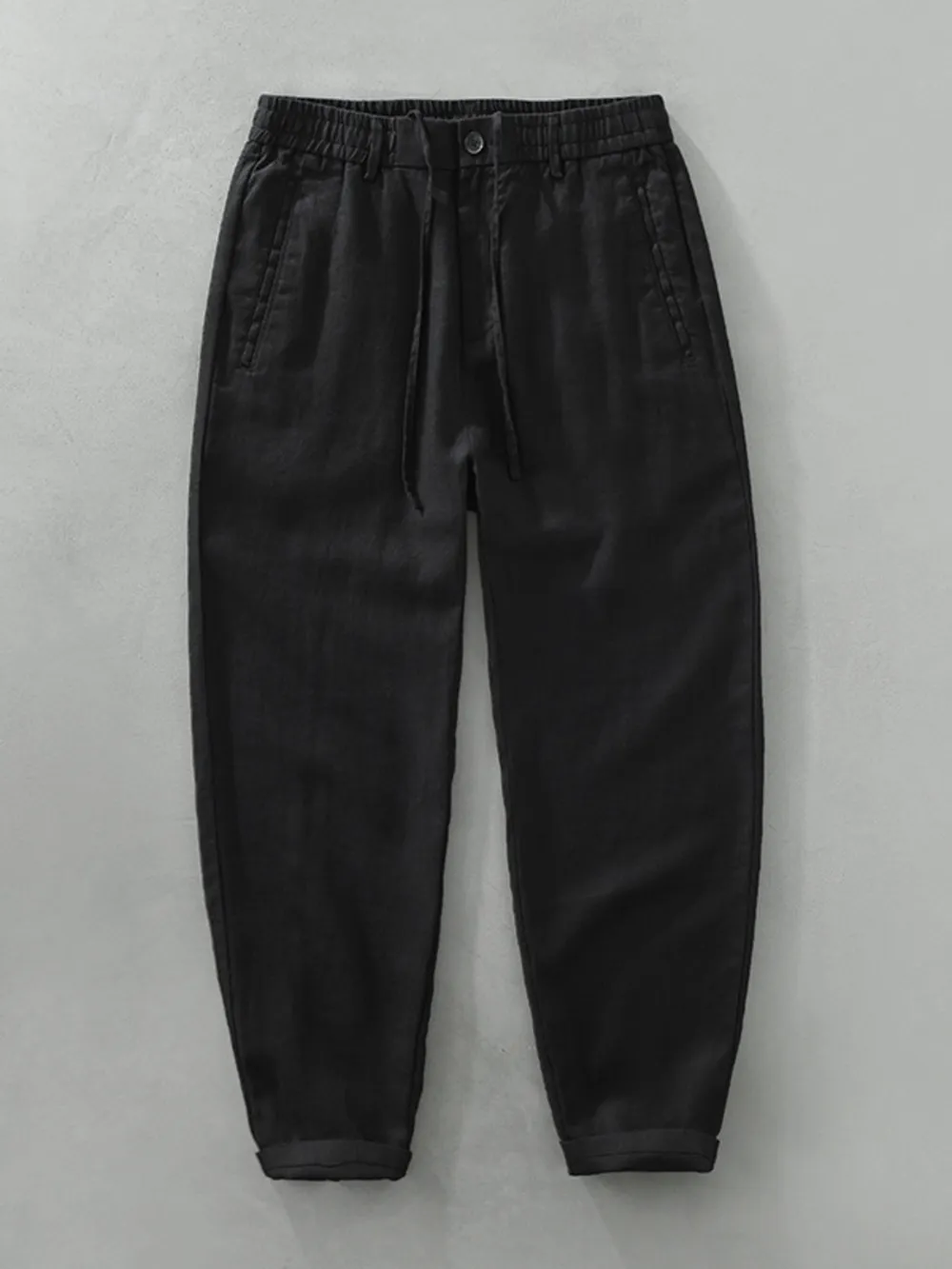 Men's Plus Size Drawstring Wide Leg Pants
