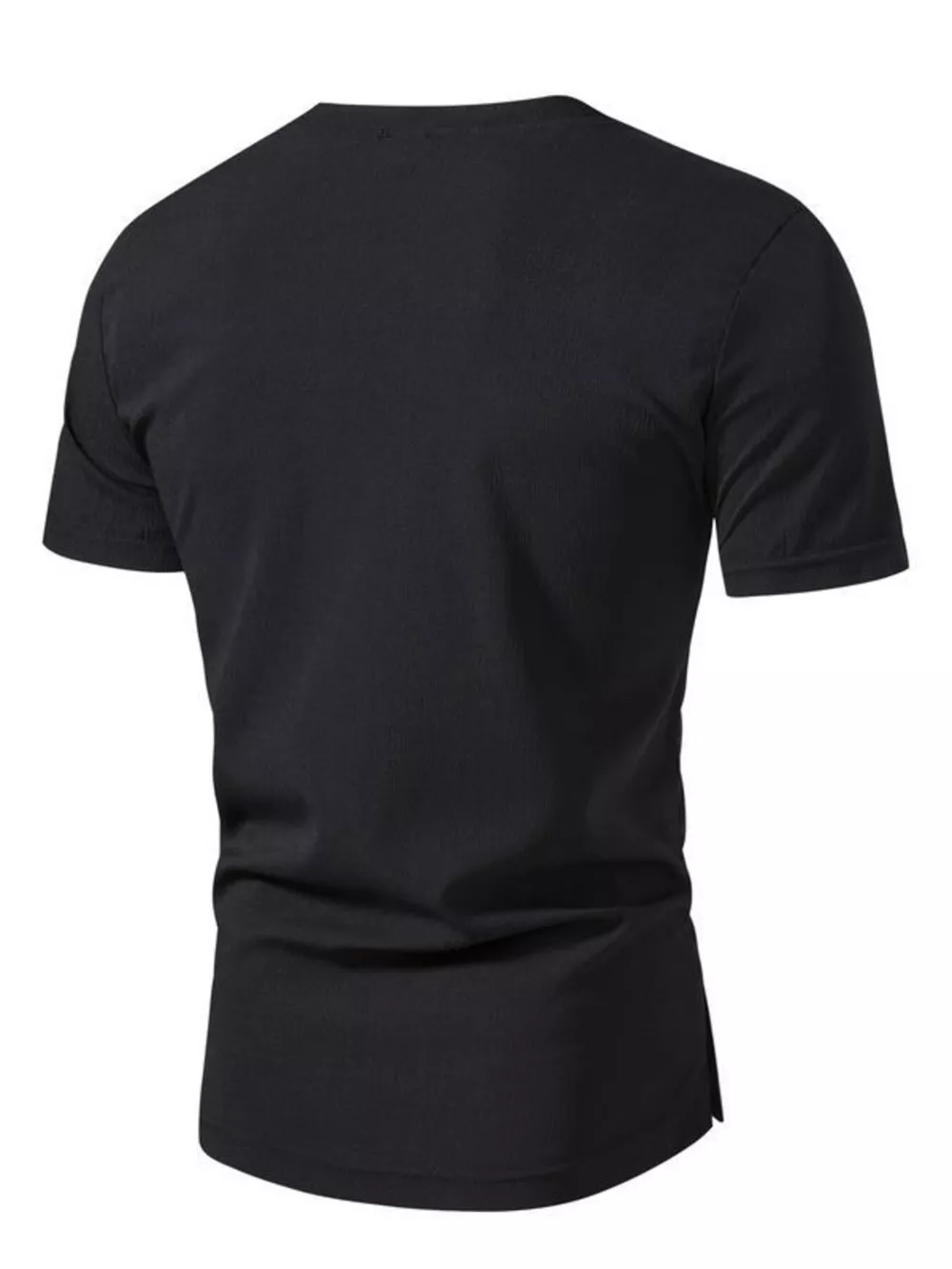 Men's Plus Size Casual Button Henley T-Shirt, image 6