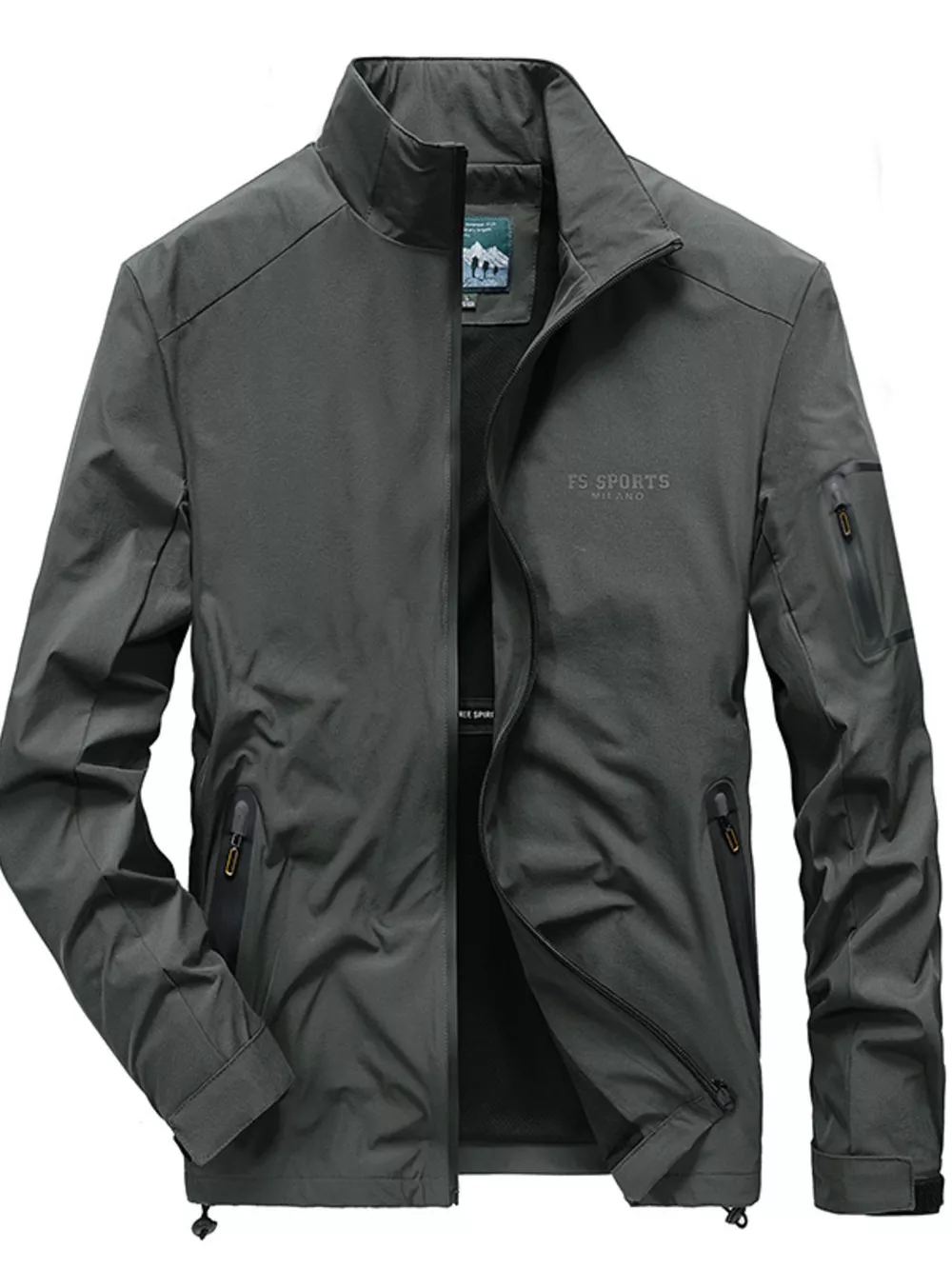 Men's Plus Size Lightweight Zip Up Jacket