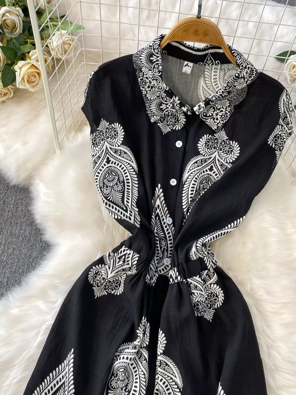 Button Front Wide Leg Jumpsuit, image 20