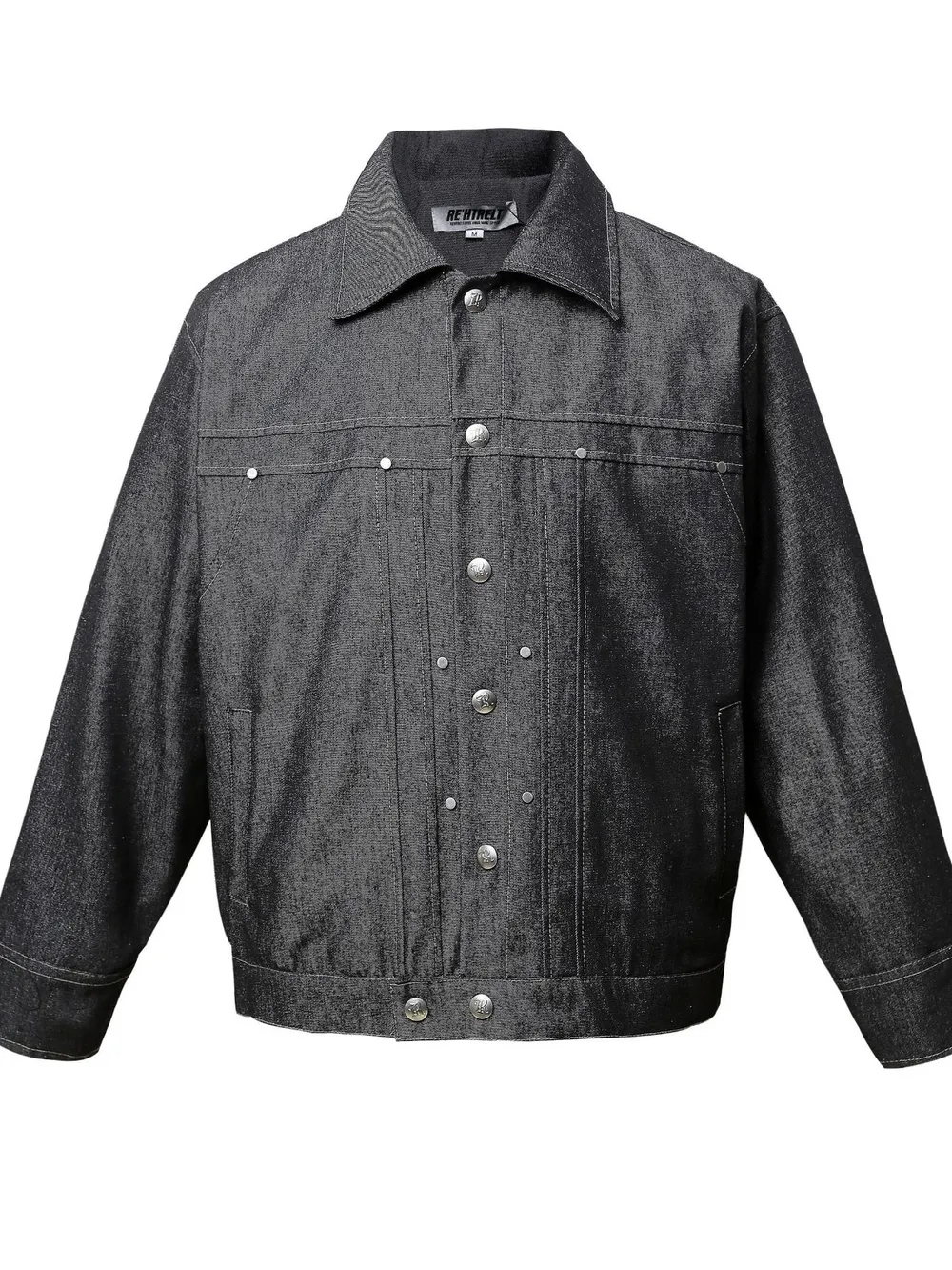 Men's Snap Down Long Sleeve Denim Jacket