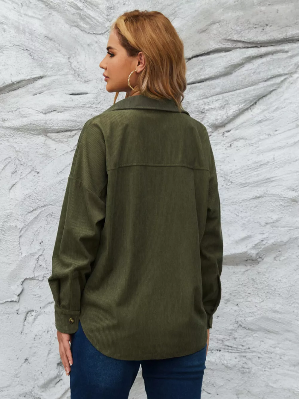 Corduroy Button-Up Shirt, image 3
