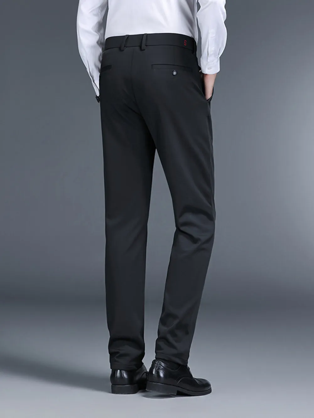 Men's Slim Fit Pants with Pockets, image 4