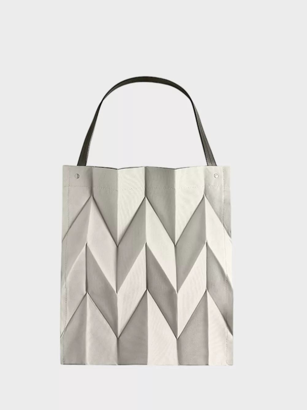 Minimalist Geometric Pleated Tote Handbag, image 10