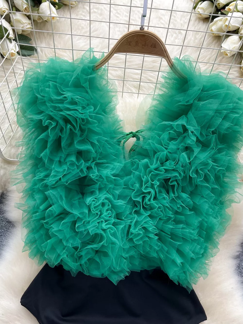 Ruffle Trim Sleeveless Bodysuit, image 18