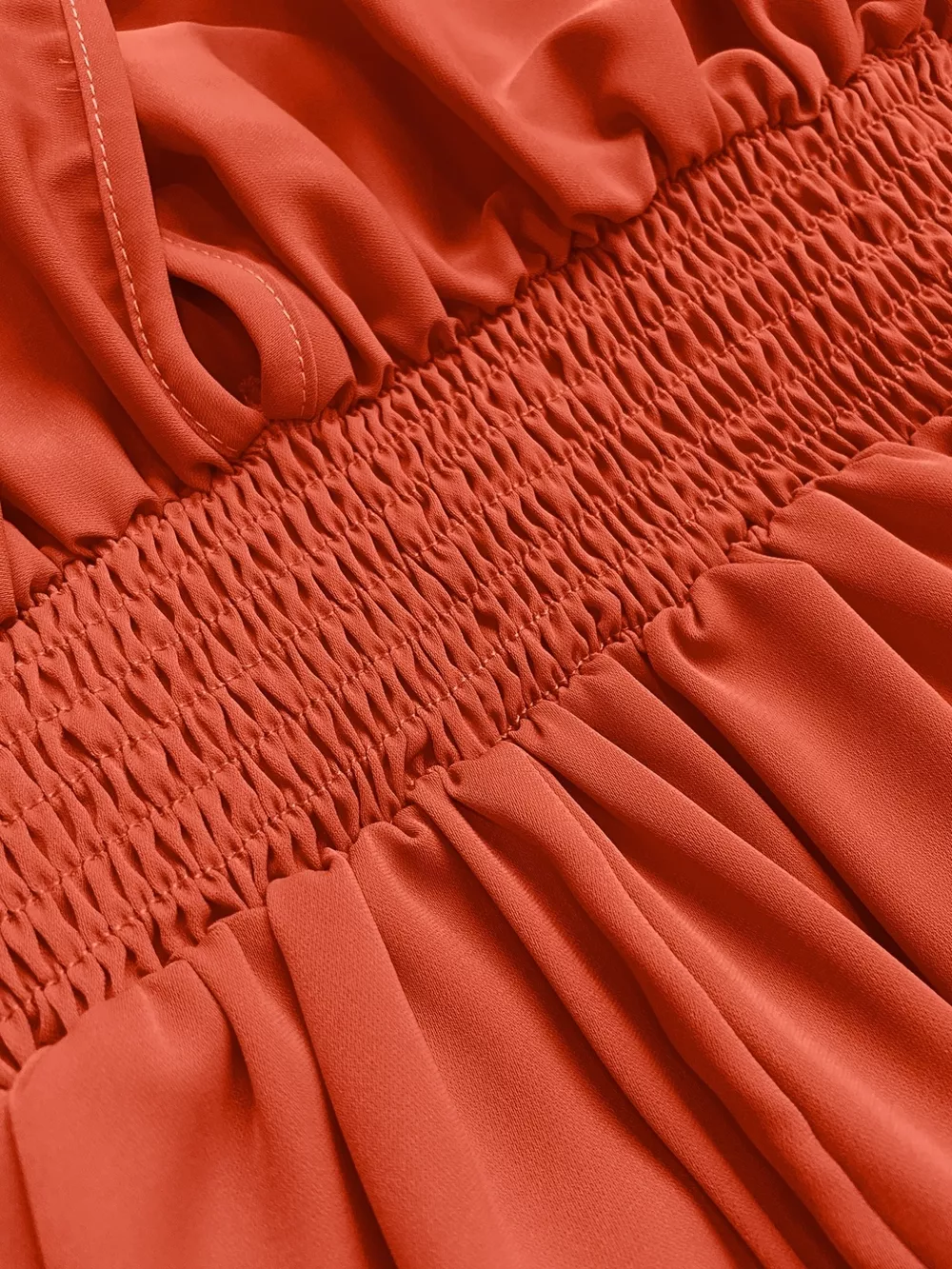 Ruched Sleeve V-Neck Maxi Dress, image 5