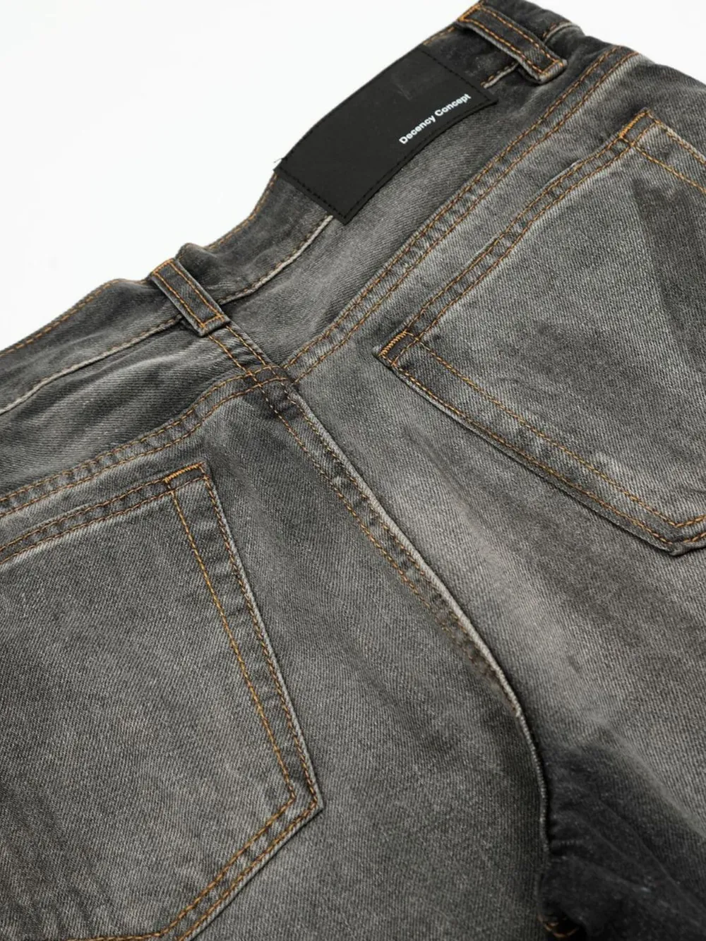 Men's Washed Balloon Wide Leg Jeans, image 7