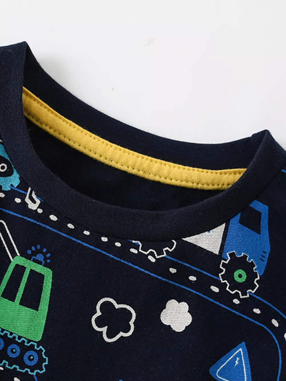 Children's Construction Vehicle Print Short Sleeve T-Shirt, image 5