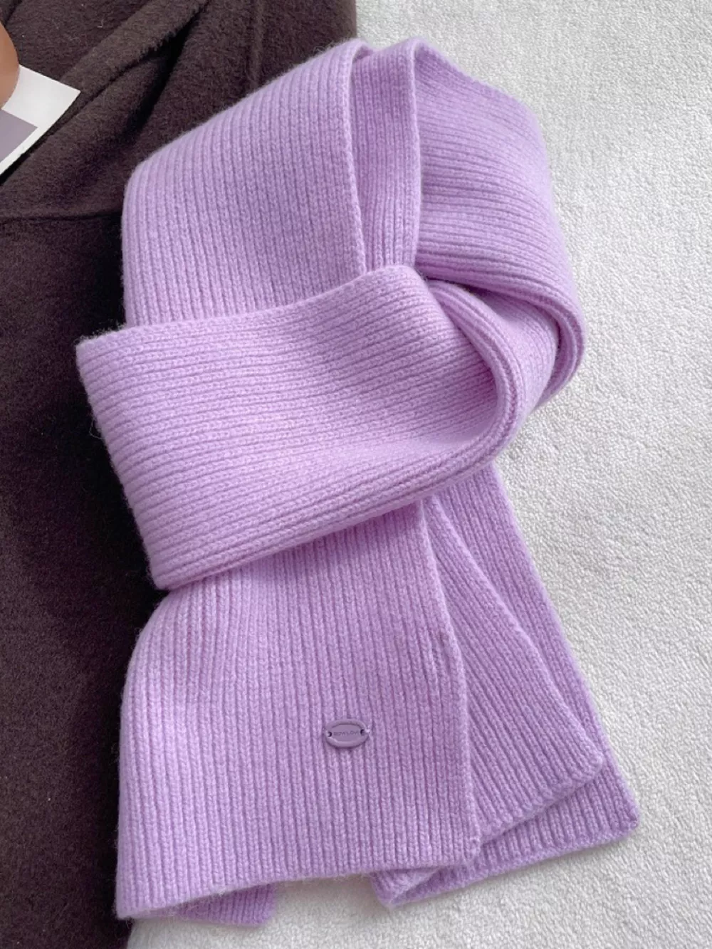 Pure Wool Soft Knit Scarf, image 5