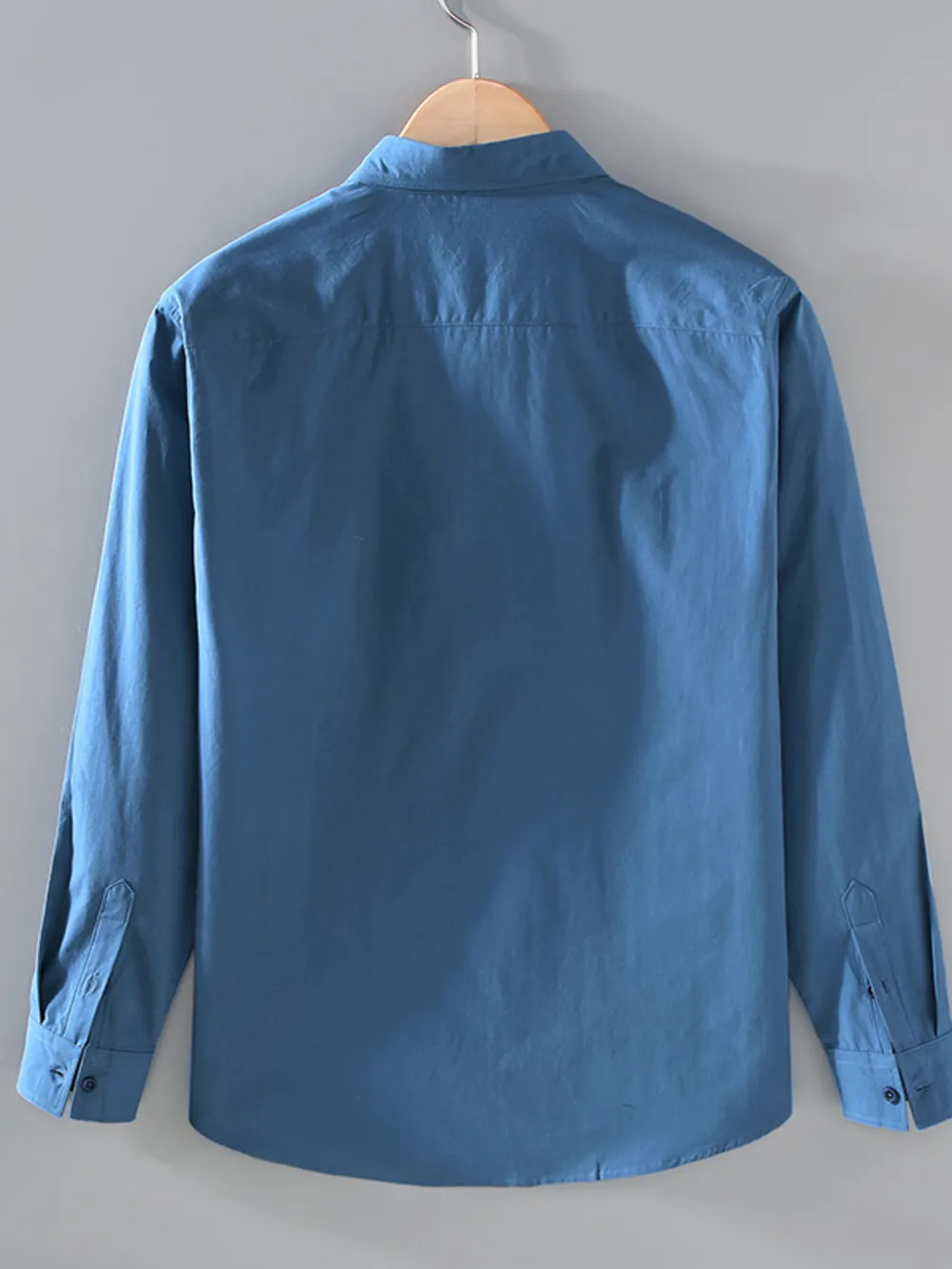 Men's Plus Size Button Up Long Sleeve Shirt, image 3