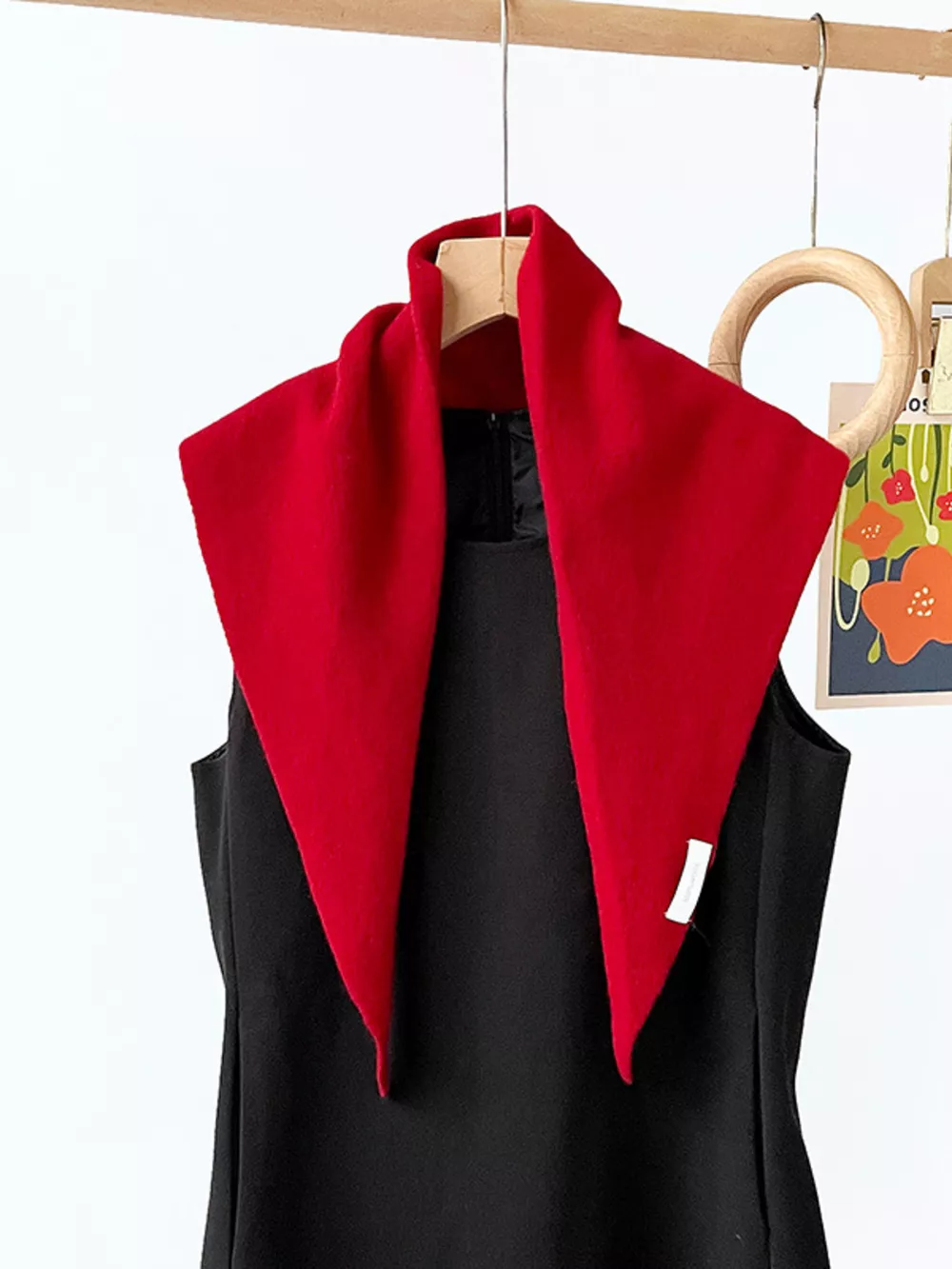 Solid Color Knit Scarf, image 2