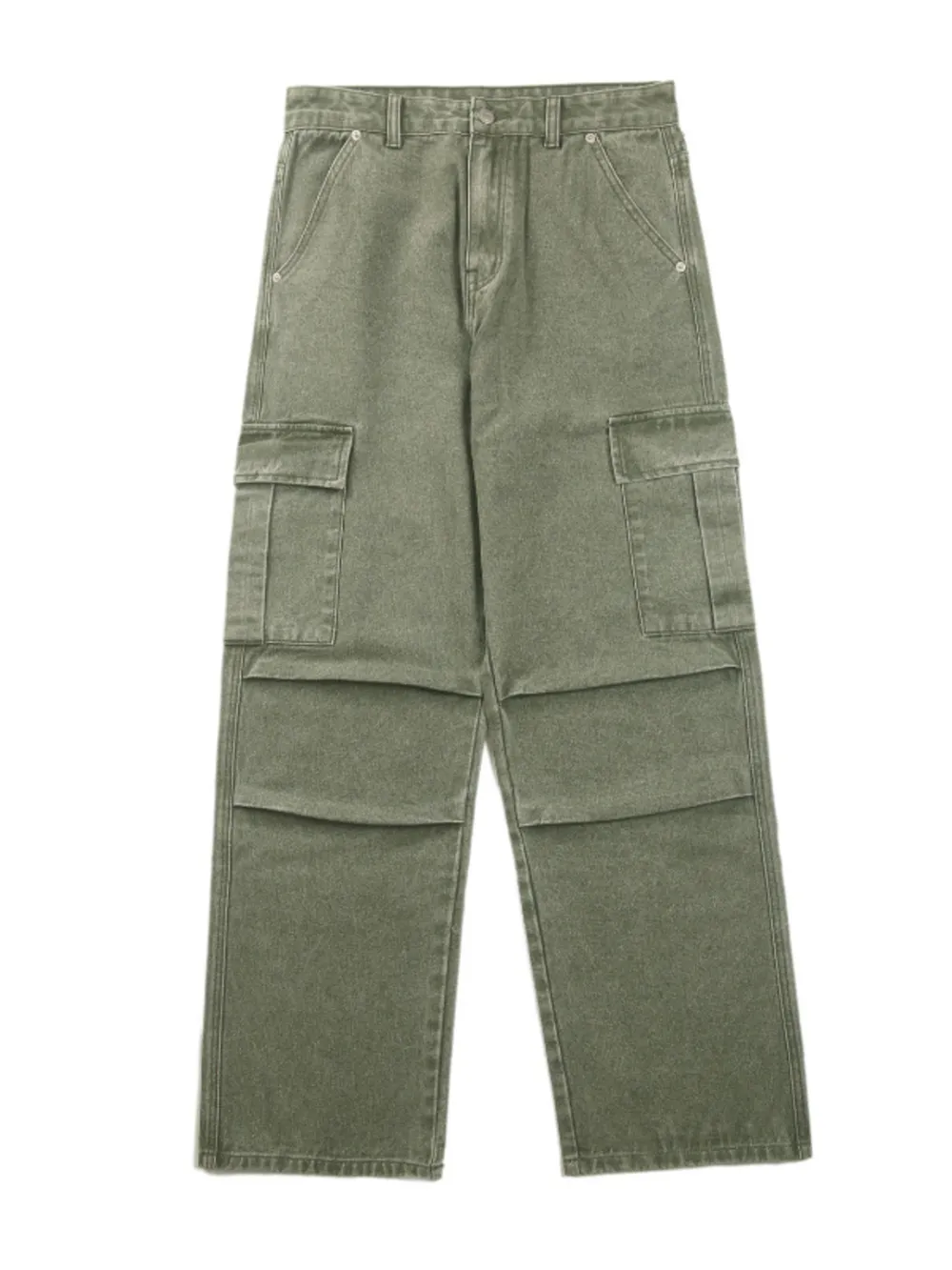 Men's Full Size Wide Leg Cargo Jeans Plus Size, image 8