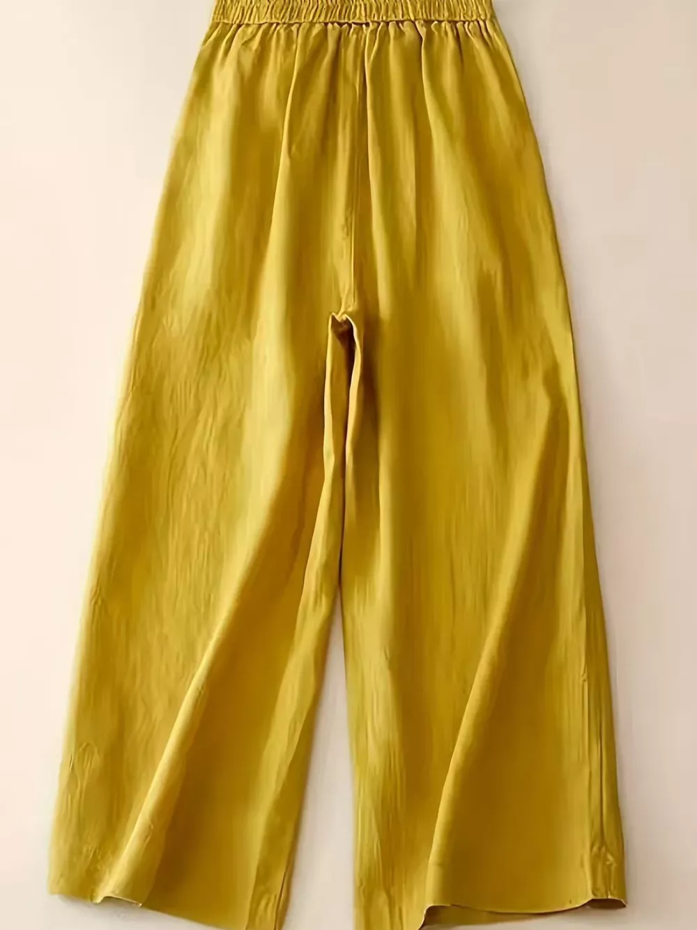 Wide-Leg Button-Decorated Pants, image 2