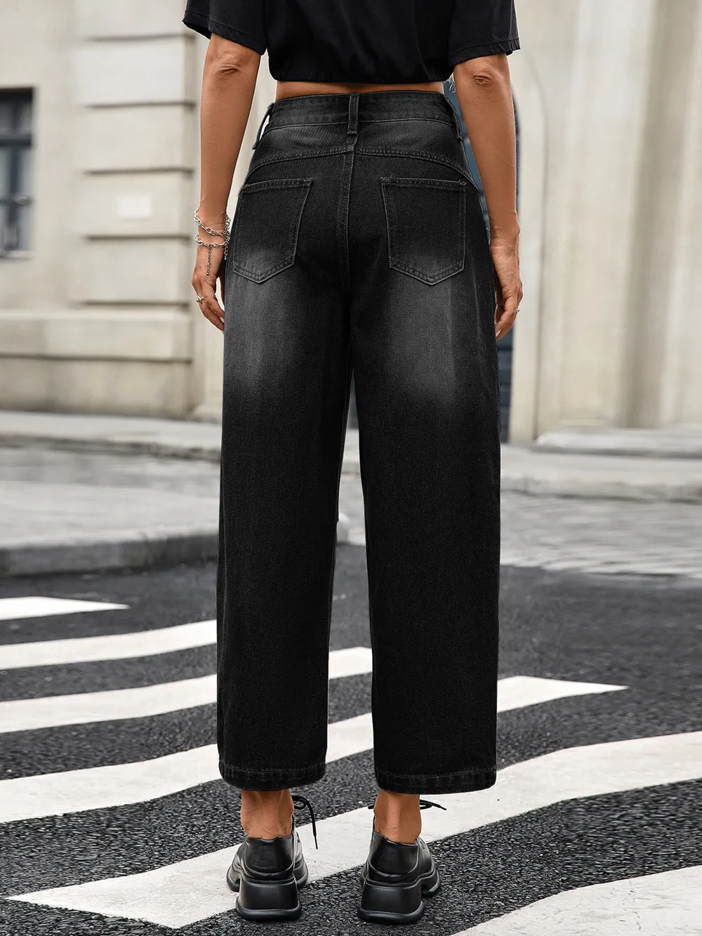 Wide Leg Jeans with Pockets, image 8