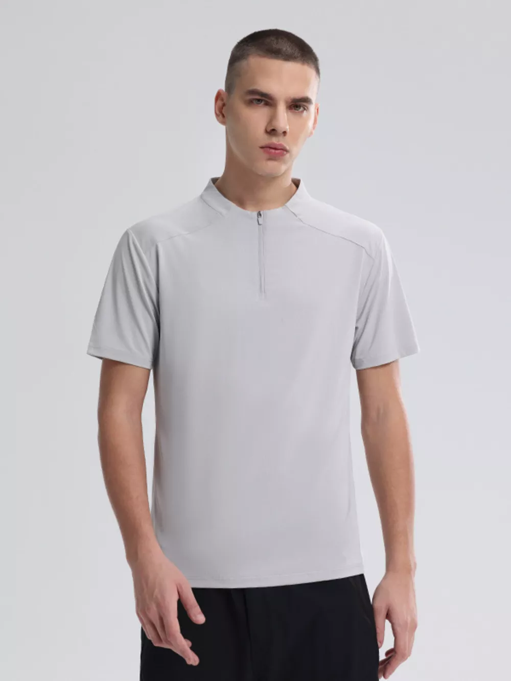 Men's Quarter Zip Short Sleeve Active T-Shirt, image 11
