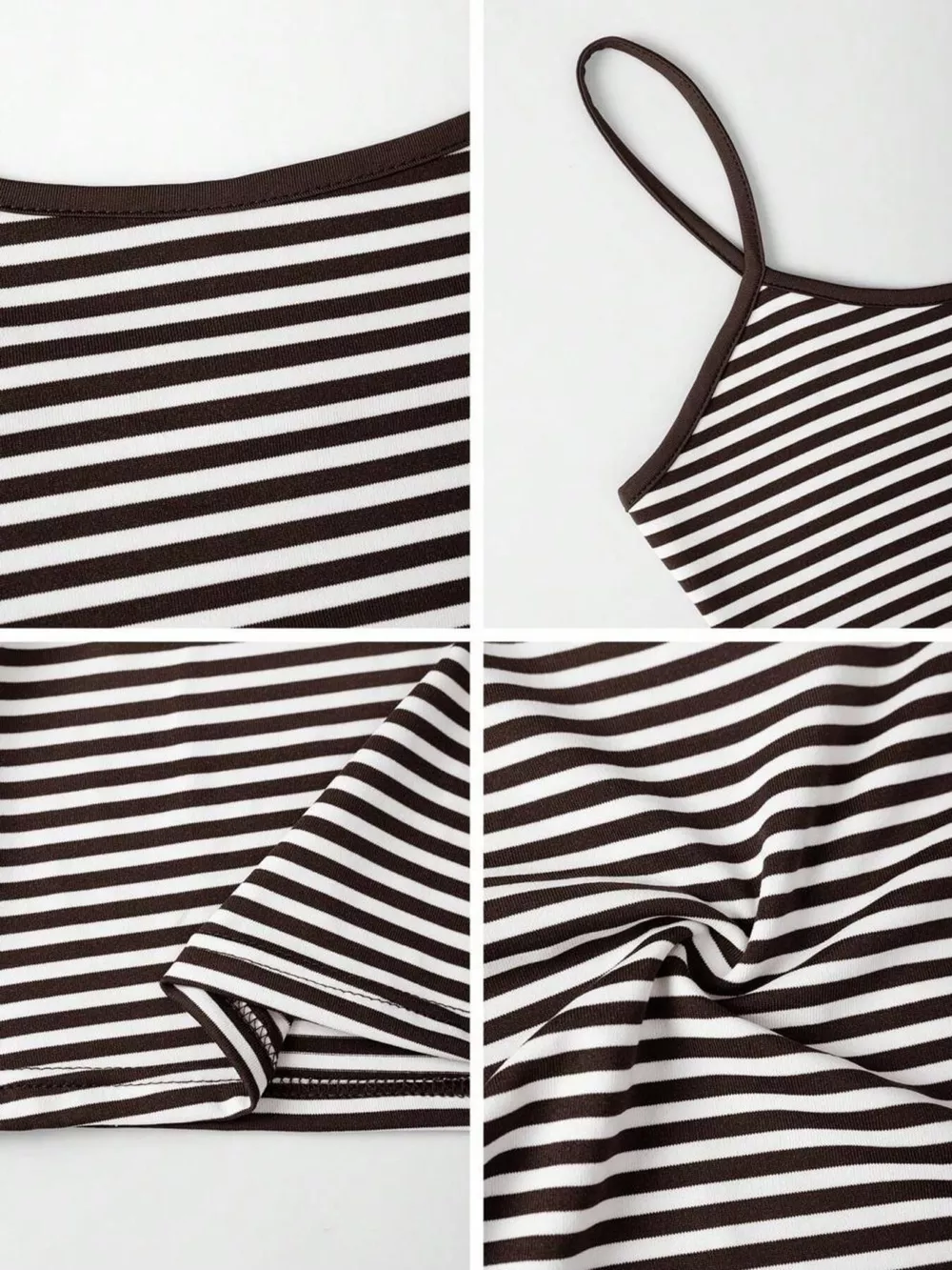 Striped Scoop Neck Cami, image 7