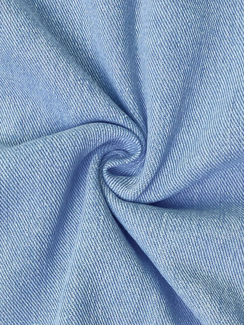 Casual Scoop Neck Sleeveless Denim Dress, image 4