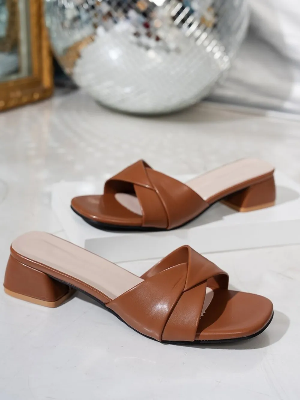 Open Toe Block Heels Sandals, image 7
