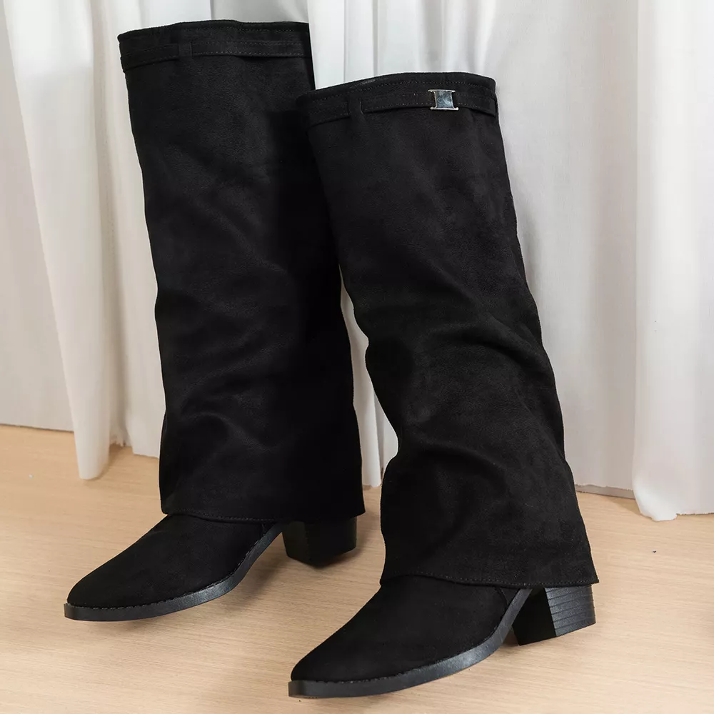 Point Toe Block Heels Boots, image 8