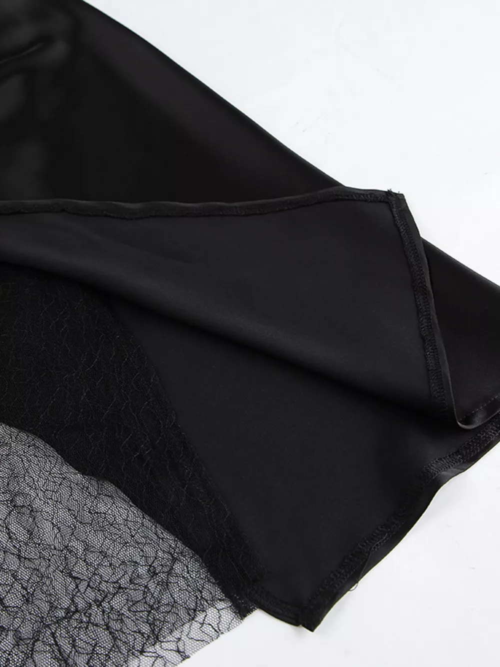 Lace Panel Midi Skirt, image 10