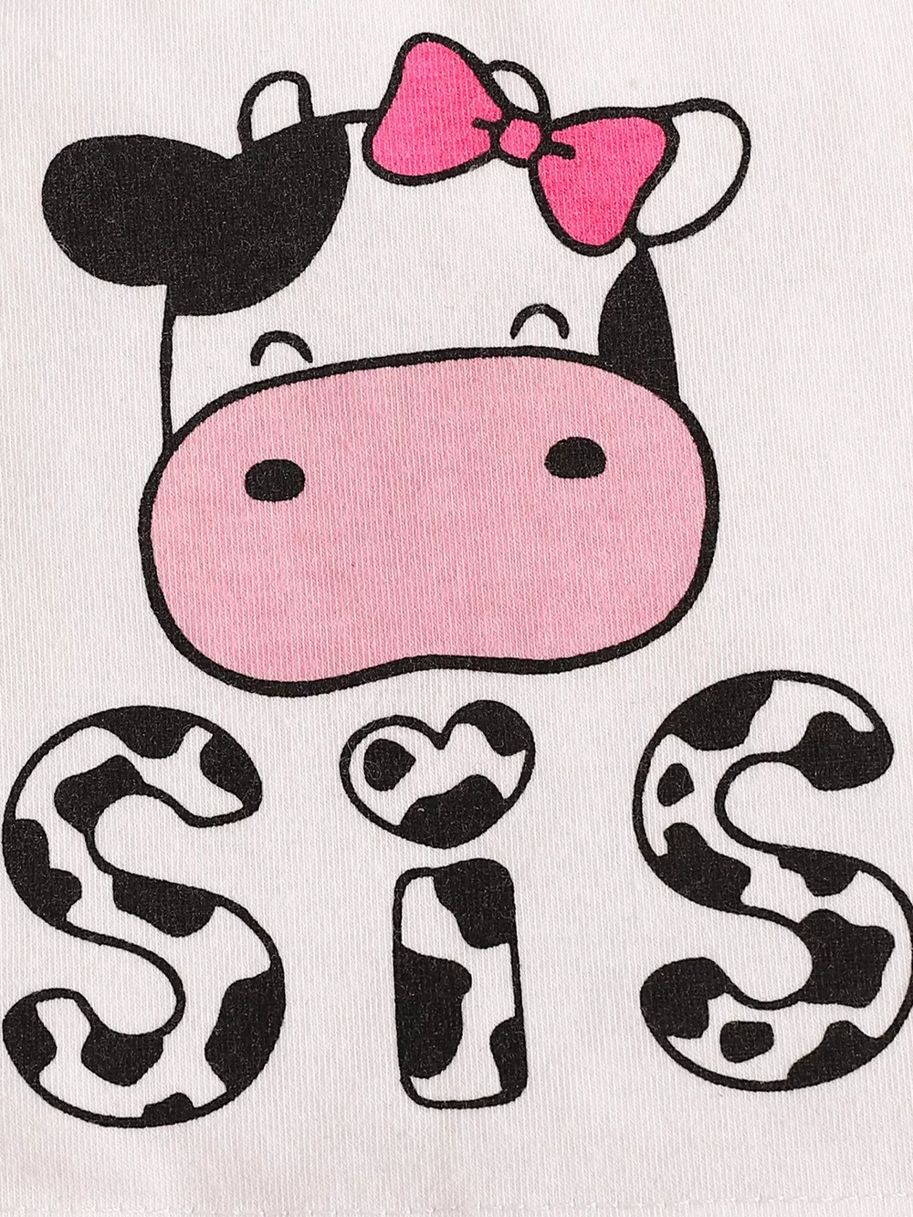 Children's Cow Print Tank Top & Shorts Set, image 3