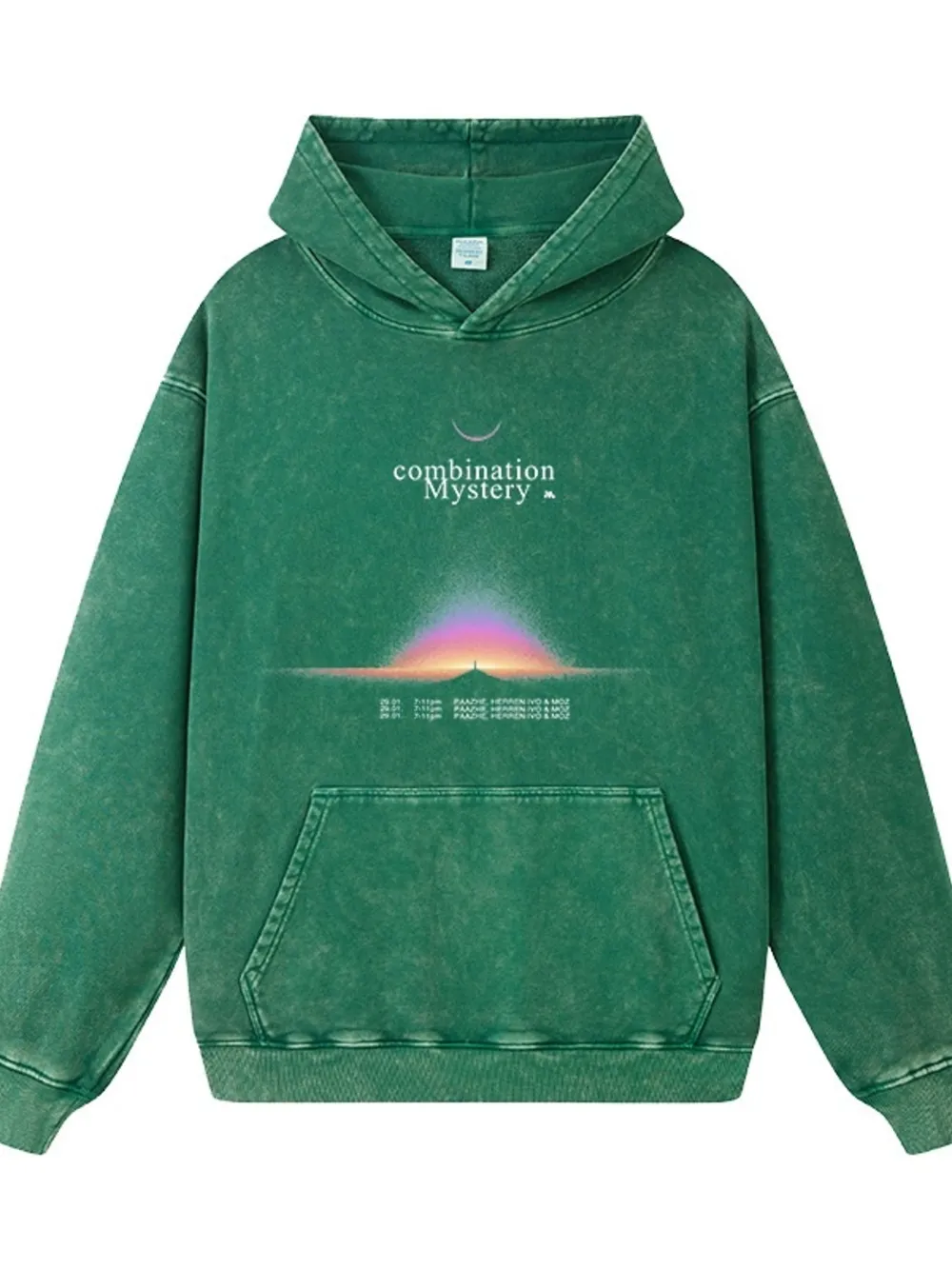 Men's Graphic Dropped Shoulder Hoodie, image 5