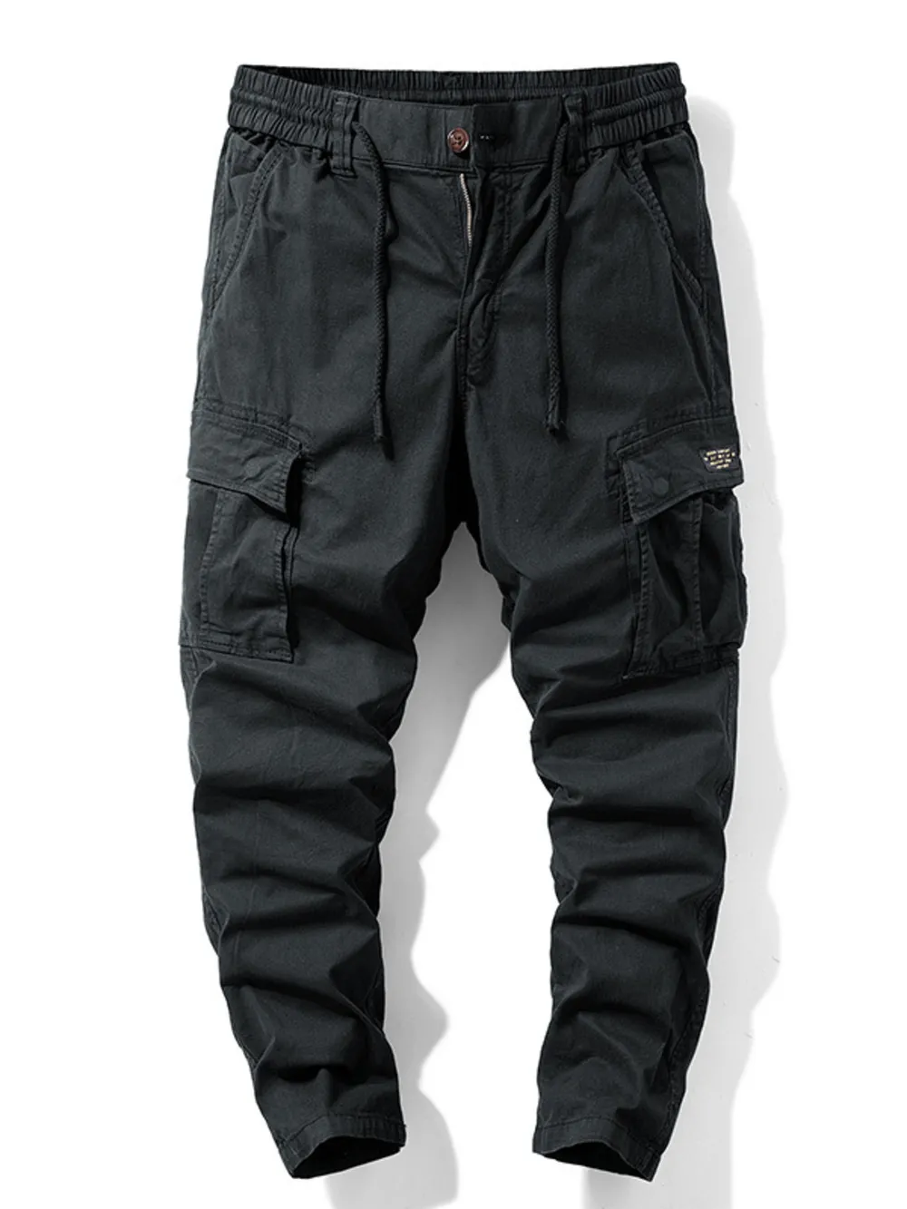 Men's Cargo Pants with Drawstring Waist, image 2