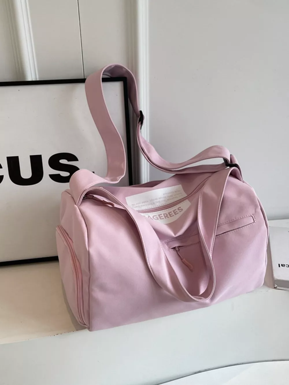 Lightweight Duffel Travel Bag with Adjustable Strap, image 2