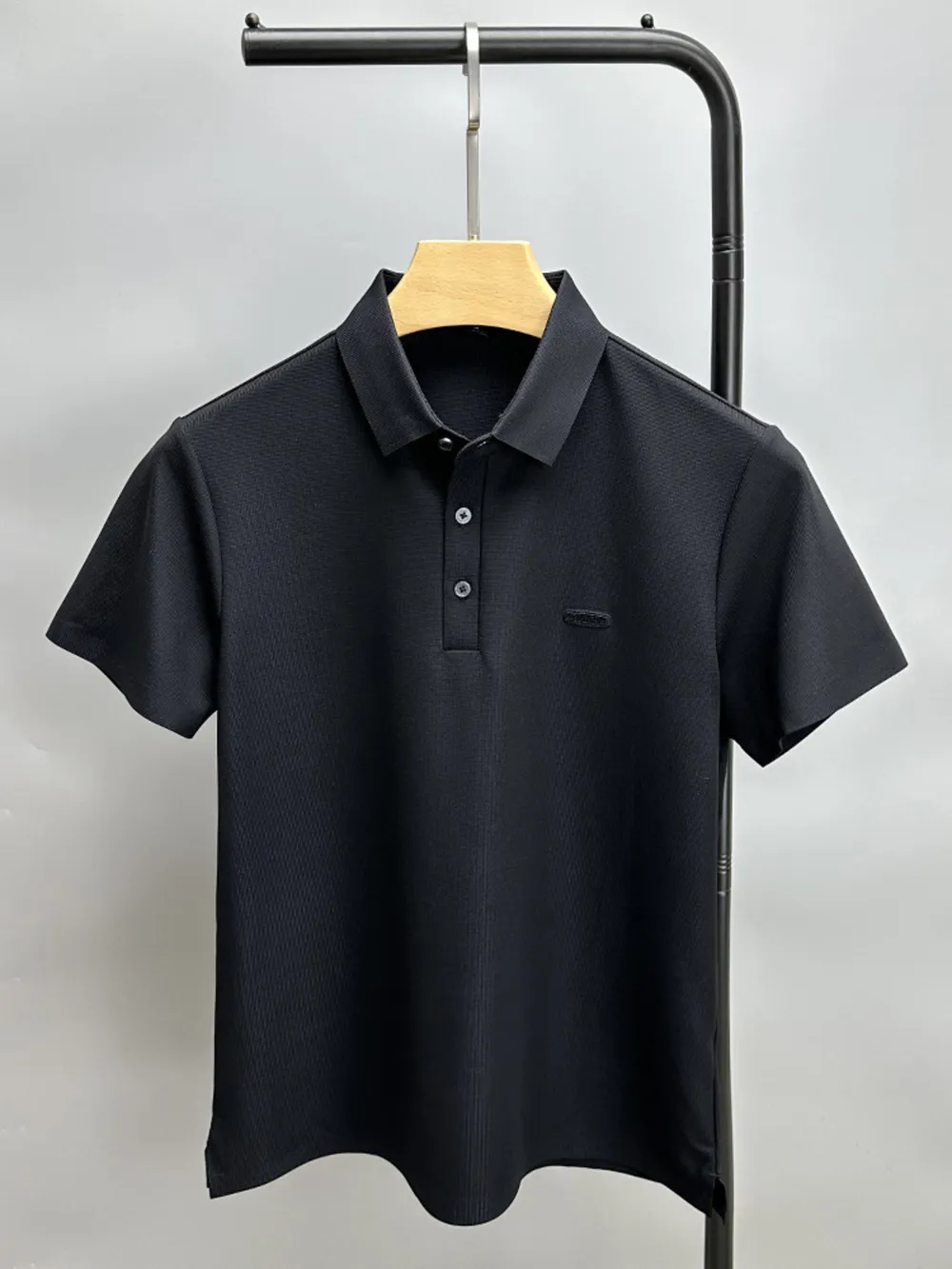 Men's Plus Size Button Detail Short Sleeve Polo