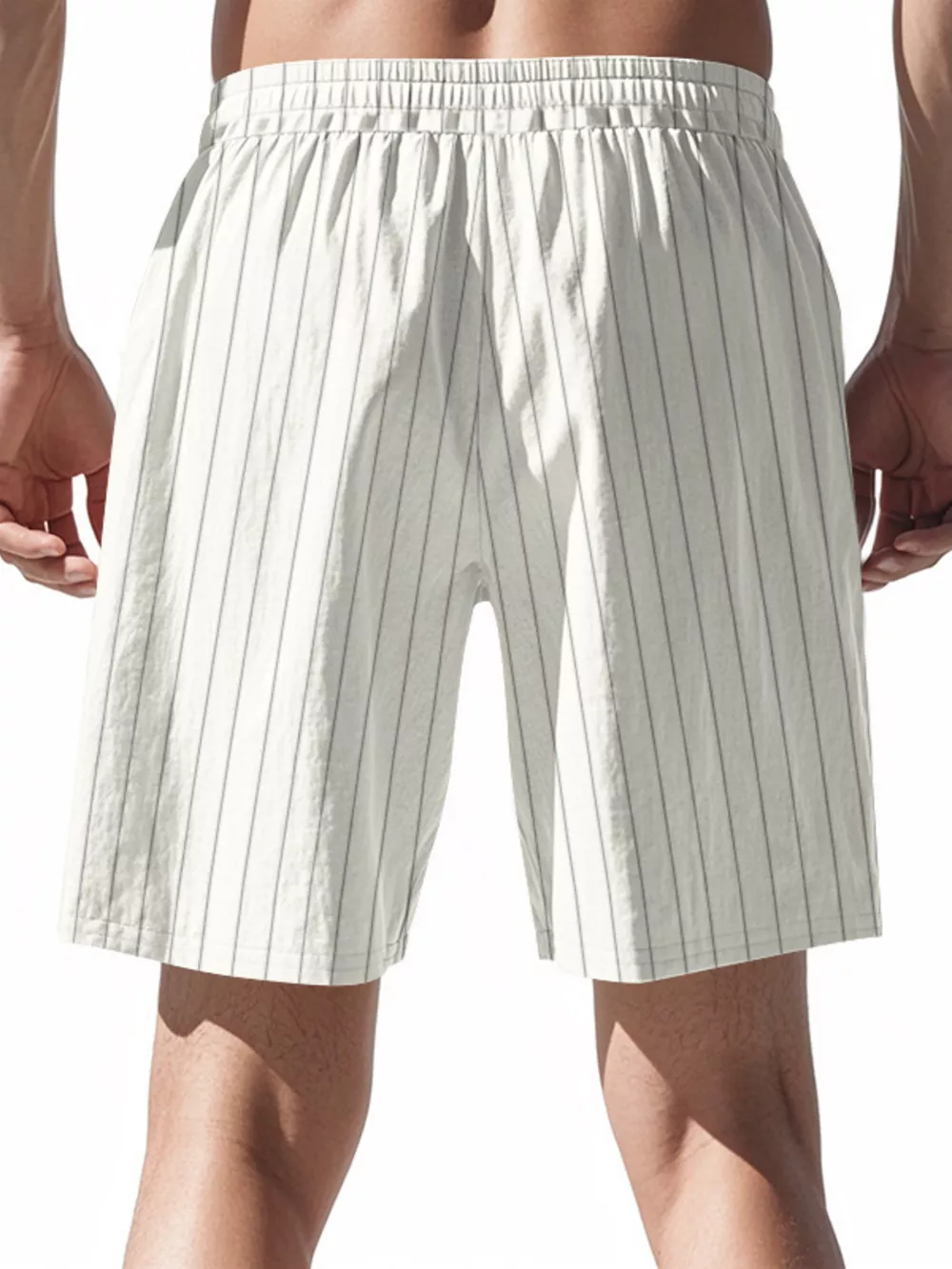 Men's Full Size Striped Drawstring Casual Shorts Plus Size, image 15