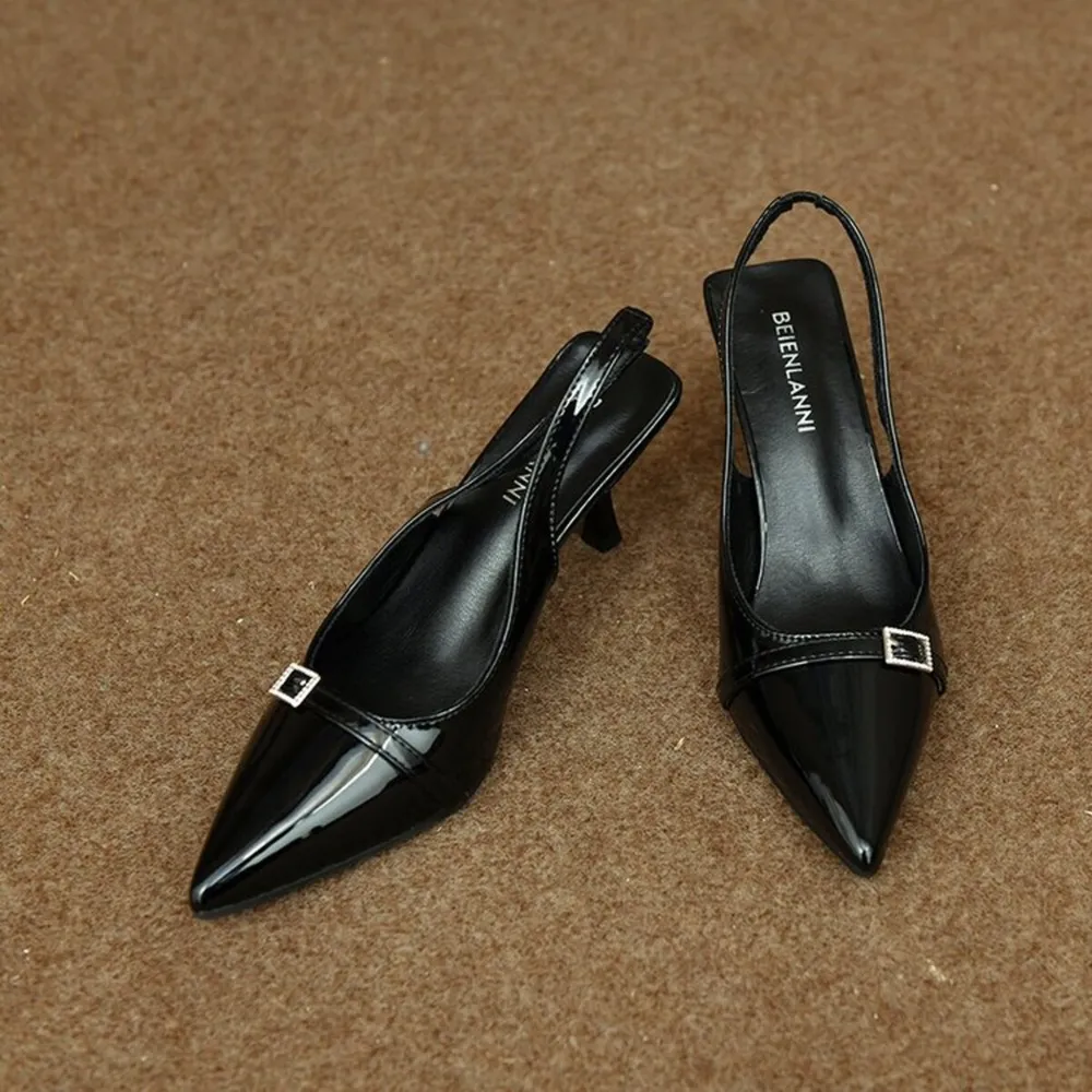 Pointed Toe Slingback Pumps, image 9