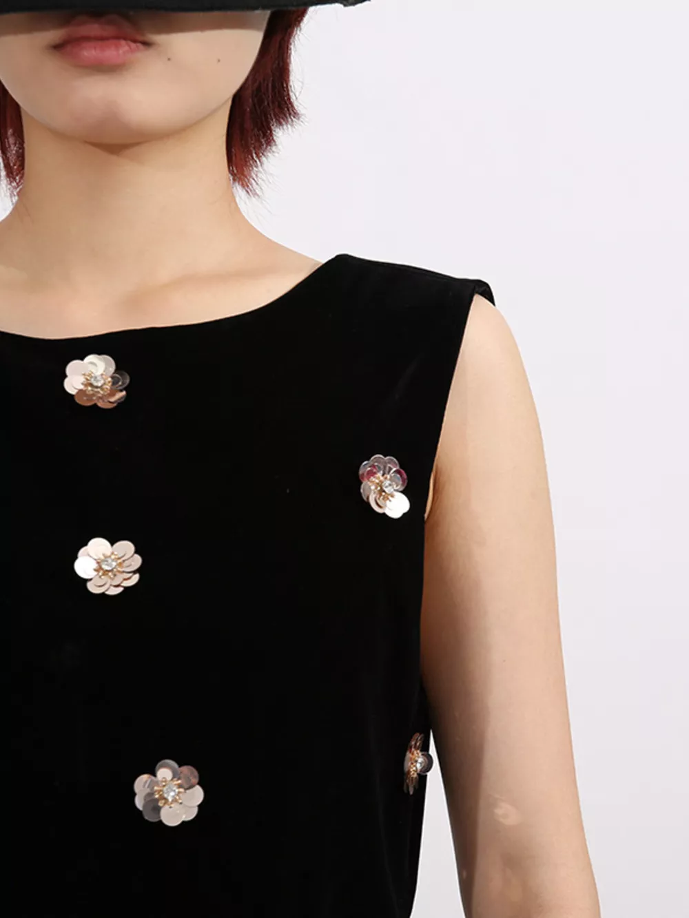 Contrast Flower Sleeveless Tulle Maxi Dress, image 10