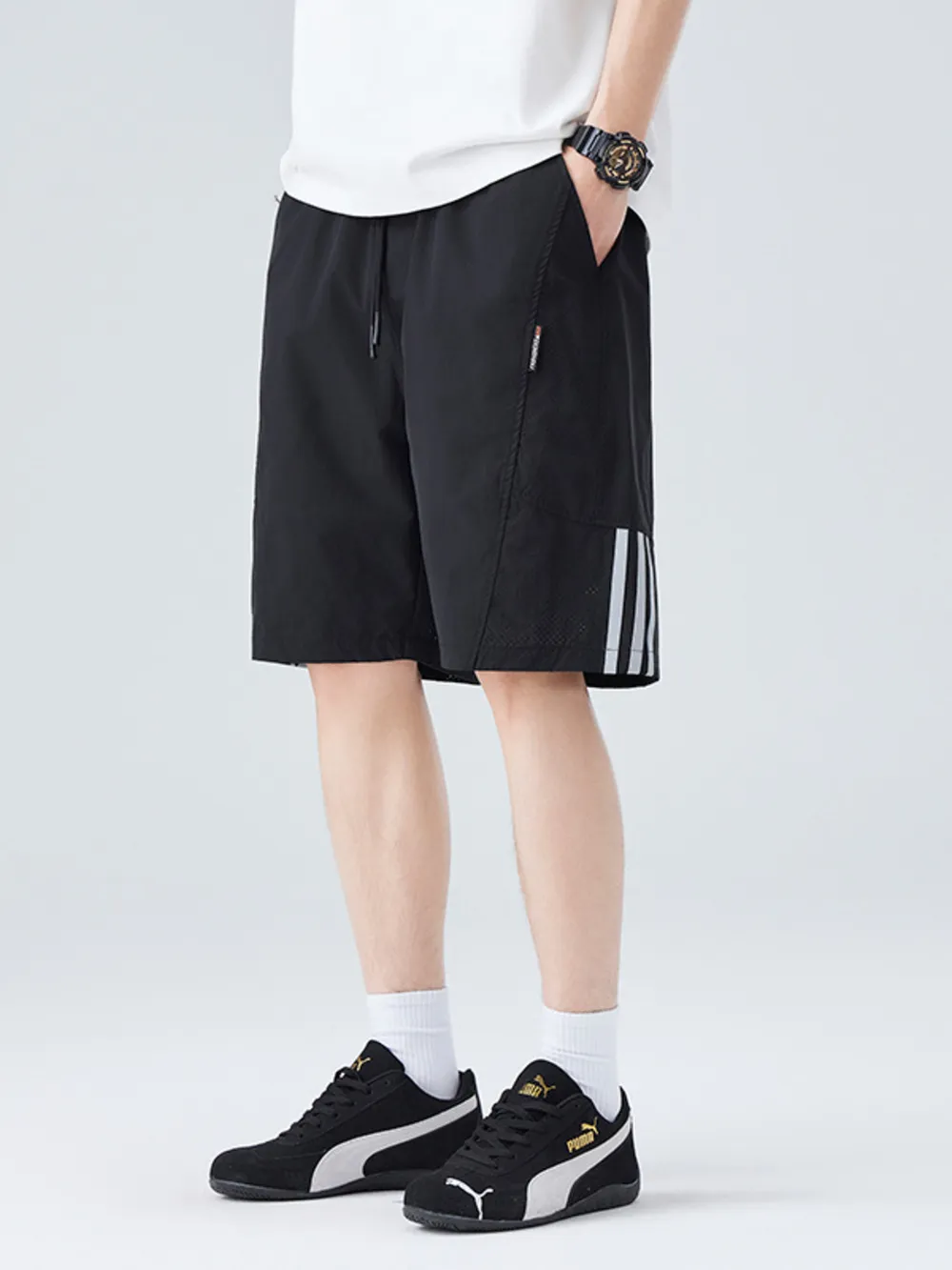 Men's Plus Size Loose Fit Shorts, image 5